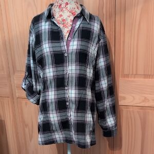 ⭐Plaid Button-Up Shirt
